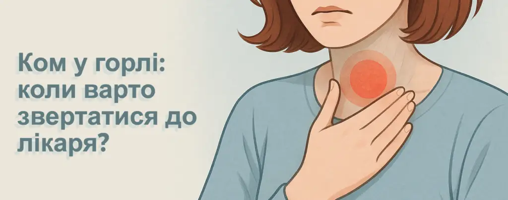 Ком у горлі – сигнал, який не варто ігнорувати.